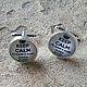 Cufflinks silver plated James Bond (large), Cuff Links, Moscow,  Фото №1