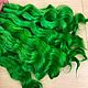 Natural hair for dolls (Green). Doll hair. Hair and everything for dolls. My Livemaster. Фото №4