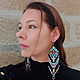 Long Beaded Earrings Bright Ethnic Boho Brush Earrings. Earrings. StylishThings4U. My Livemaster. Фото №6