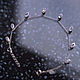 Order Thin silver chain bracelet with moonstone petals. Honey Hany Jewelry by Olga Khan. Livemaster. . Chain bracelet Фото №3