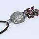 Garnet pendant in 925 sterling silver with hand-minted VA0014. Pendant. Sunny Silver. My Livemaster. Фото №4