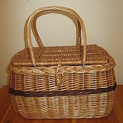 Плетеная корзинка-сумка