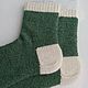 Зелёные вязаные шерстяные носки ручной работы зелень RussianSocks. Носки. RussianSocks ВЯЗАНЫЕ НОСКИ ВАРЕЖКИ. Ярмарка Мастеров.  Фото №5