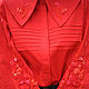 Chic blouse with hand embroidery ' Flaming flower'. Blouses. KVITKA. Online shopping on My Livemaster.  Фото №2