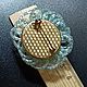 Винтаж: Сатиновая Наборная Брошь. Чехия Яблонэкс. Винтаж. Броши винтажные. Butiklux. Ярмарка Мастеров.  Фото №5