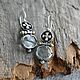 Заказать Серьги серебро, латунь и Аквамарины. Miss Tiffany jewelry (Леся). Ярмарка Мастеров. . Серьги классические Фото №3