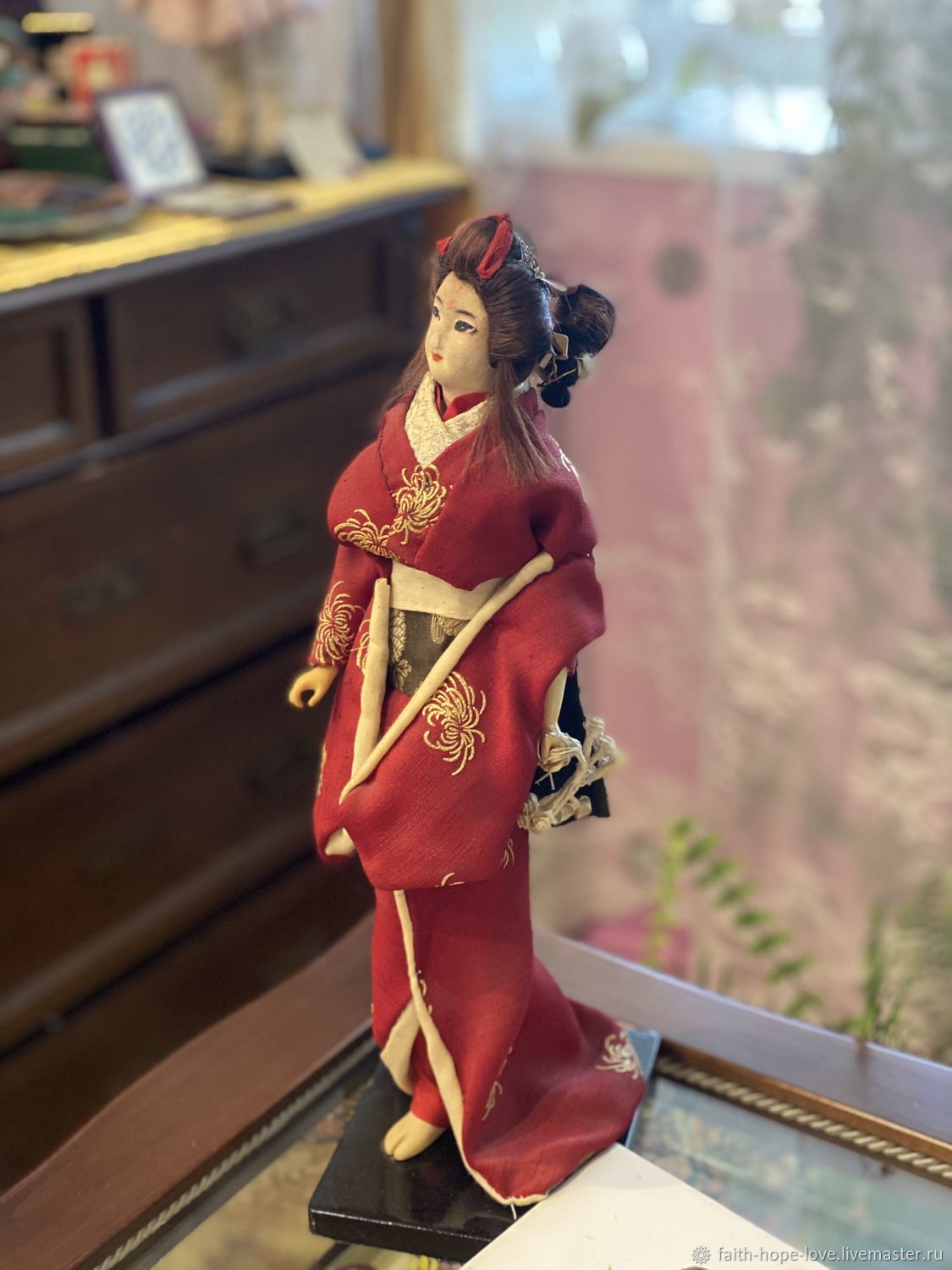 Винтаж: Антикварная кукла - Японская Гейша 1940-х годов, Куклы винтажные, Владивосток,  Фото №1