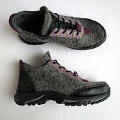 Обувь ручной работы handmade. Livemaster - original item Sneakers all-steel Shades of grey. Handmade.