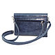 Bags: Women's leather blue Roxanne s74p-661 clutch bag. Classic Bag. Natalia Kalinovskaya. My Livemaster. Фото №4