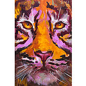 Картины и панно handmade. Livemaster - original item Tiger oil painting 