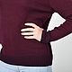 Кашемировый свитер сливово-винного оттенка женский кашемировый. Свитеры. Knit_Ox   Оксана. Ярмарка Мастеров.  Фото №4