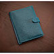 Mini document organizer A5 Izumrud Python. Folder. murzikcool. My Livemaster. Фото №4
