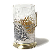 Винтаж: Небольшая серебряная прорезная ваза. Швеция, 1948 год