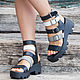 Tracy leather sandals/ Women's shoes genuine leather. Shoes. KolibriLeather. Online shopping on My Livemaster.  Фото №2