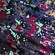 Embroidery on a grid with sequins. Almandine, Fabric, Kurganinsk,  Фото №1
