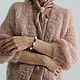 Заказать Пудровый кардиган из кид мохера. The sweetest sweaters. Ярмарка Мастеров. . Кардиганы Фото №3