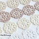 Knitted openwork chips 5cm. Details for dolls and toys. Natalie crochet flowers. Online shopping on My Livemaster.  Фото №2