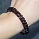 Garnet natural stone bracelet with cut. Bead bracelet. naturalkavni. My Livemaster. Фото №4