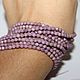 Фосфосидерит 4мм нить 38,5см. Бусины. Beads. Интернет-магазин Ярмарка Мастеров.  Фото №2