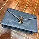 Clutch bag made of crocodile belly, in gray!, Clutches, St. Petersburg,  Фото №1