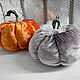 Order 3 Velvet pumpkins interior. Decoupage. Livemaster. . Interior elements Фото №3