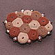 Brooch 'Cioccolato' brown brooch. Brooches. decolores2. Online shopping on My Livemaster.  Фото №2