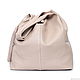 Order Summer Leather Bag-bag leather bag-pink ash leather shopper. BagsByKaterinaKlestova (kklestova). Livemaster. . Sacks Фото №3