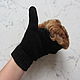 Mittens with the fur 'Alf'. Mittens. vyazanaya6tu4ka. Online shopping on My Livemaster.  Фото №2