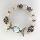 б40 Bracelet with rose quartz and aura quartz. Bead bracelet. Garuda. My Livemaster. Фото №4