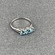 Заказать Кольцо с голубыми апатитами 1,08 ct. AMG. Ярмарка Мастеров. . Кольца Фото №3