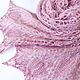 Order Knit tippet Alpaca scarf knitting needles. Lace Shawl by Olga. Livemaster. . Wraps Фото №3