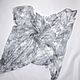 Silk handkerchief large 114 cm gray square thin large batik. Shawls1. Silk scarves gift for Womans. My Livemaster. Фото №4
