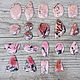 Rhodonite cabochons. Cabochons. creative_work. Online shopping on My Livemaster.  Фото №2