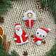 Набор: Дед Мороз, Снегурочка, Снеговик, Елочные игрушки, Лобня,  Фото №1