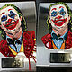 Brooch-pin Portrait Brooch Handmade Joker Embroidery. Brooches. Karina-bro. My Livemaster. Фото №5