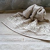 БУКЕТИК ЛАВАНДЫ - махровое полотенце