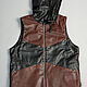 Order Men's outerwear: Insulated leather vest. Lollypie - Modiste Cat. Livemaster. . Mens outerwear Фото №3