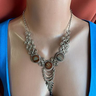 Винтаж ручной работы. Ярмарка Мастеров - ручная работа Ожерелье. FNNewA1. Handmade.