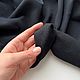 Футер 3х-нитка с микроначесом, черный. Ткани. Tim-Tim Fabrics. Интернет-магазин Ярмарка Мастеров.  Фото №2