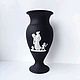 Винтаж: Wedgwood Jasperware Black Редкая большая ваза 19 см, Вазы винтажные, Вологда,  Фото №1
