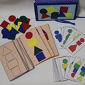 Куклы и игрушки handmade. Livemaster - original item Set of educational cards made of felt. Handmade.