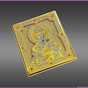 Картины и панно handmade. Livemaster - original item Icon of St. Nicholas the Wonderworker pocket z98. Handmade.