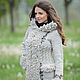 Пальто вязаное 16wj07. Пальто. Мастерская 'WOOL-ART'. Интернет-магазин Ярмарка Мастеров.  Фото №2