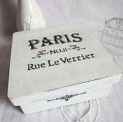 Для дома и интерьера handmade. Livemaster - original item Wooden box in FRENCH-VINTAGE style. Handmade.