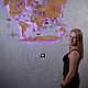 Карта мира на стену с подсветкой 150х90 см, Карты мира, Днепр,  Фото №1