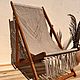 Шезлонг в технике макраме. Лежаки и шезлонги садовые. Оксана Малая. Ярмарка Мастеров.  Фото №6