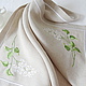 Napkin for Breakfast with embroidery `White lilac` 
`Sulkin house` embroidery workshop