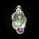 Order Pendant silver 'circle...'. Agate, amethysts. BuffSilverArt (buffsilverart). Livemaster. . Pendants Фото №3