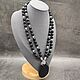 Mesmerizing necklace with a Natural black agate pendant. Necklace. naturalkavni. My Livemaster. Фото №6