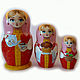 matryoshka 3 local 'Alenka', Dolls1, Sarov,  Фото №1
